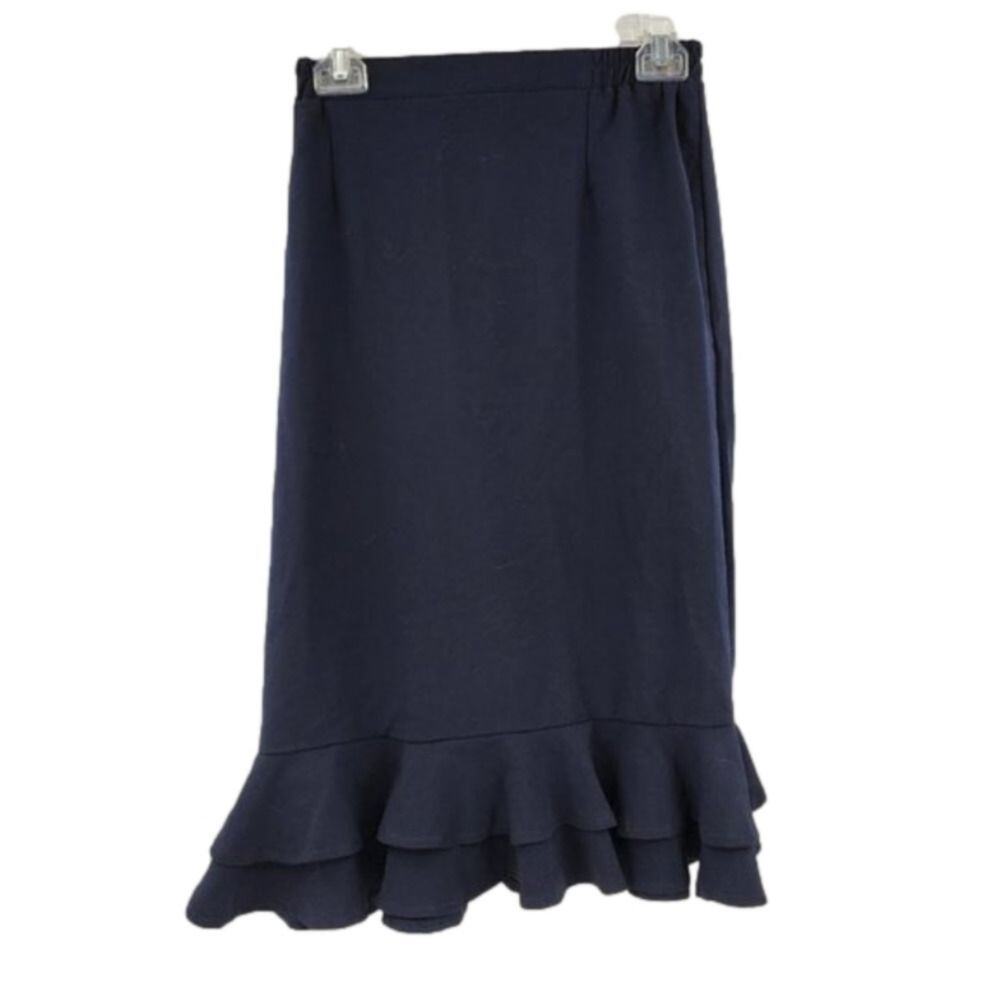 ANTHONY RICHARDS Navy Blue Skirt Womens Petite Size 8P